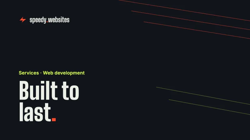 Building the Backbone of Your Online Presence: Web Development with Speedy Websites
