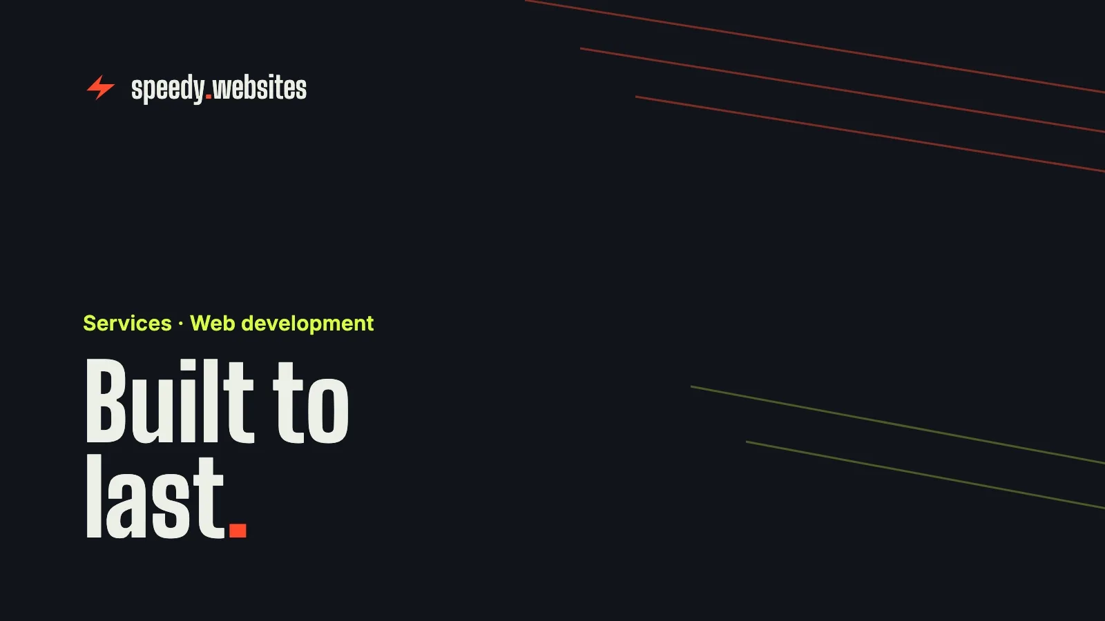 Building the Backbone of Your Online Presence: Web Development with Speedy Websites