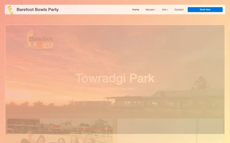 Barefoot Bowls website